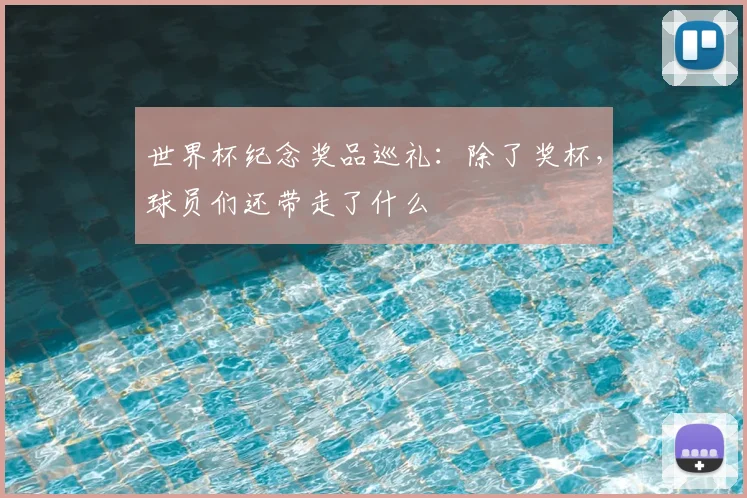 世界杯纪念奖品巡礼：除了奖杯，球员们还带走了什么